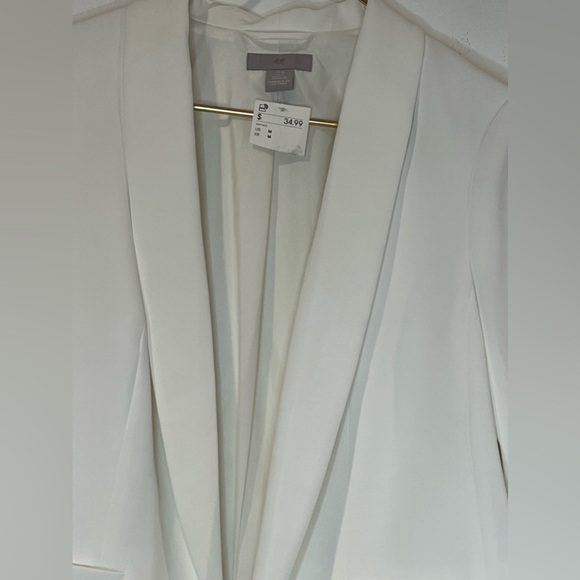 H&M BLAZER FOR WOMEN OFF WHITE  zise M NWT - Picture 5 of 11